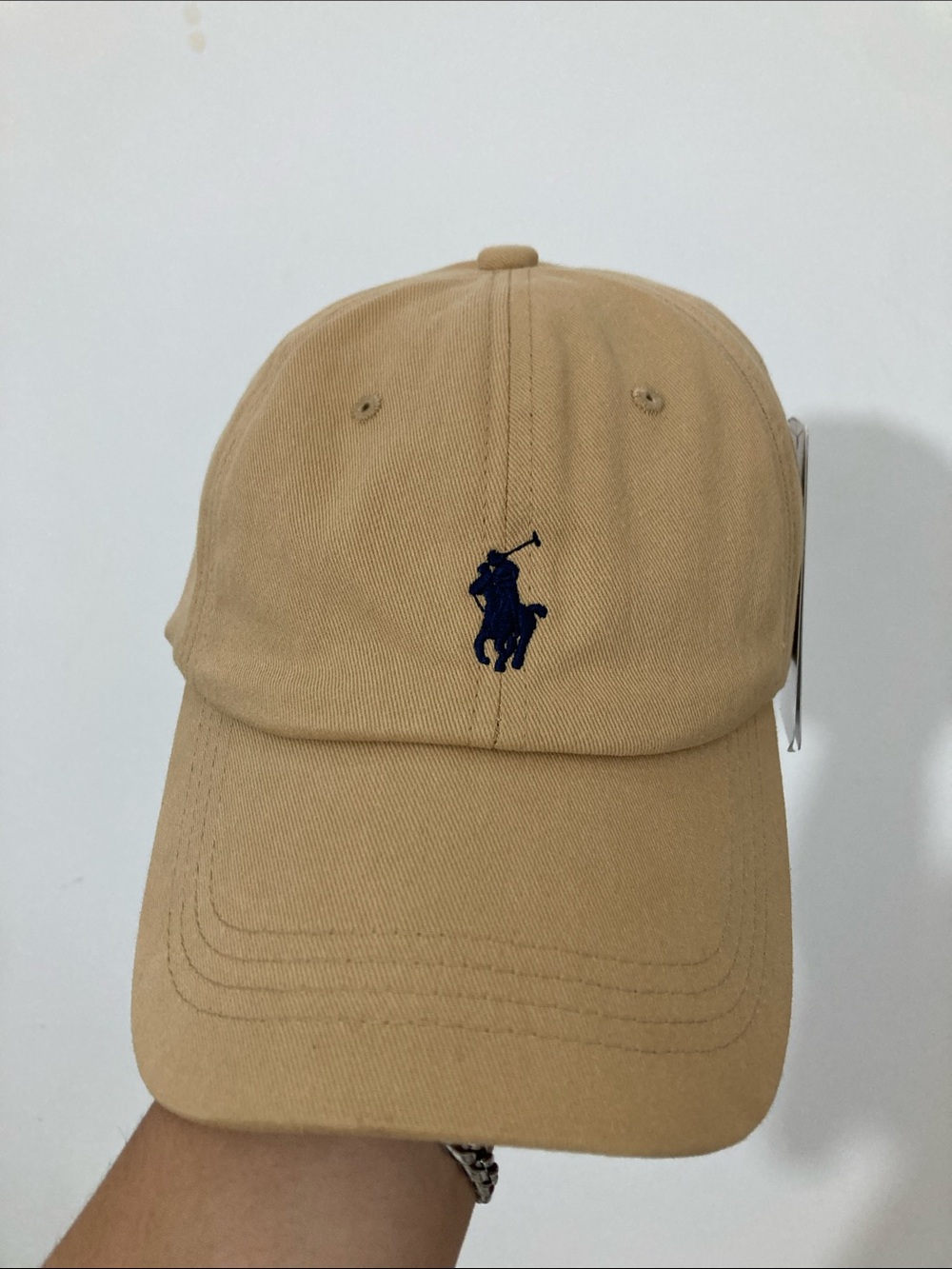 Polo Ralph Lauren Classic Baseball Cap - Khaki with Navy Logo